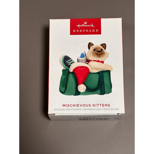 Mischievous Kittens Ornament Christmas Cats 2023 Hallmark Keepsake 25th