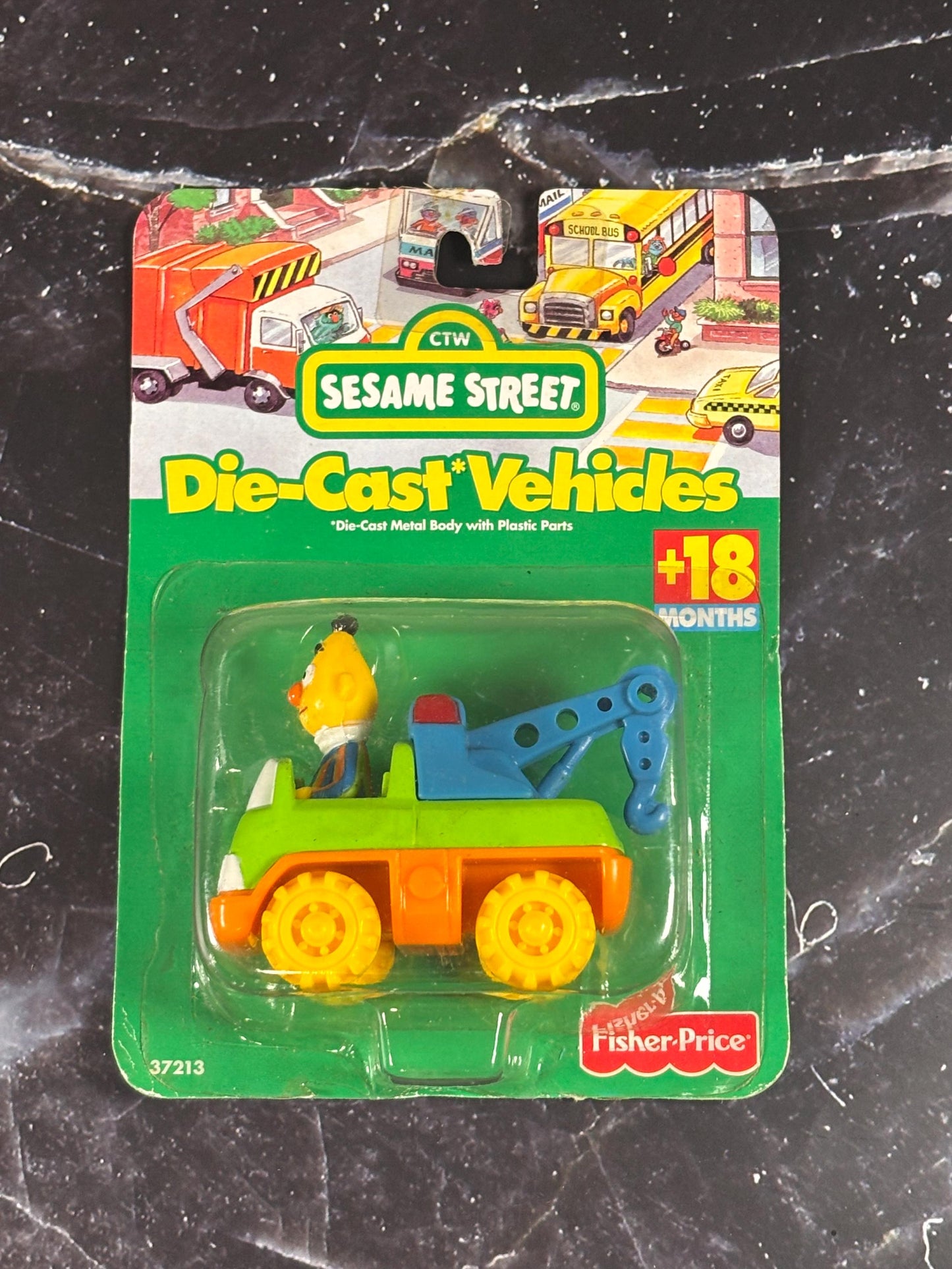 1998 Fisher Price Tyco Sesame Street Diecast Vehicles Car New Oscar the Grouch Garbage Truck