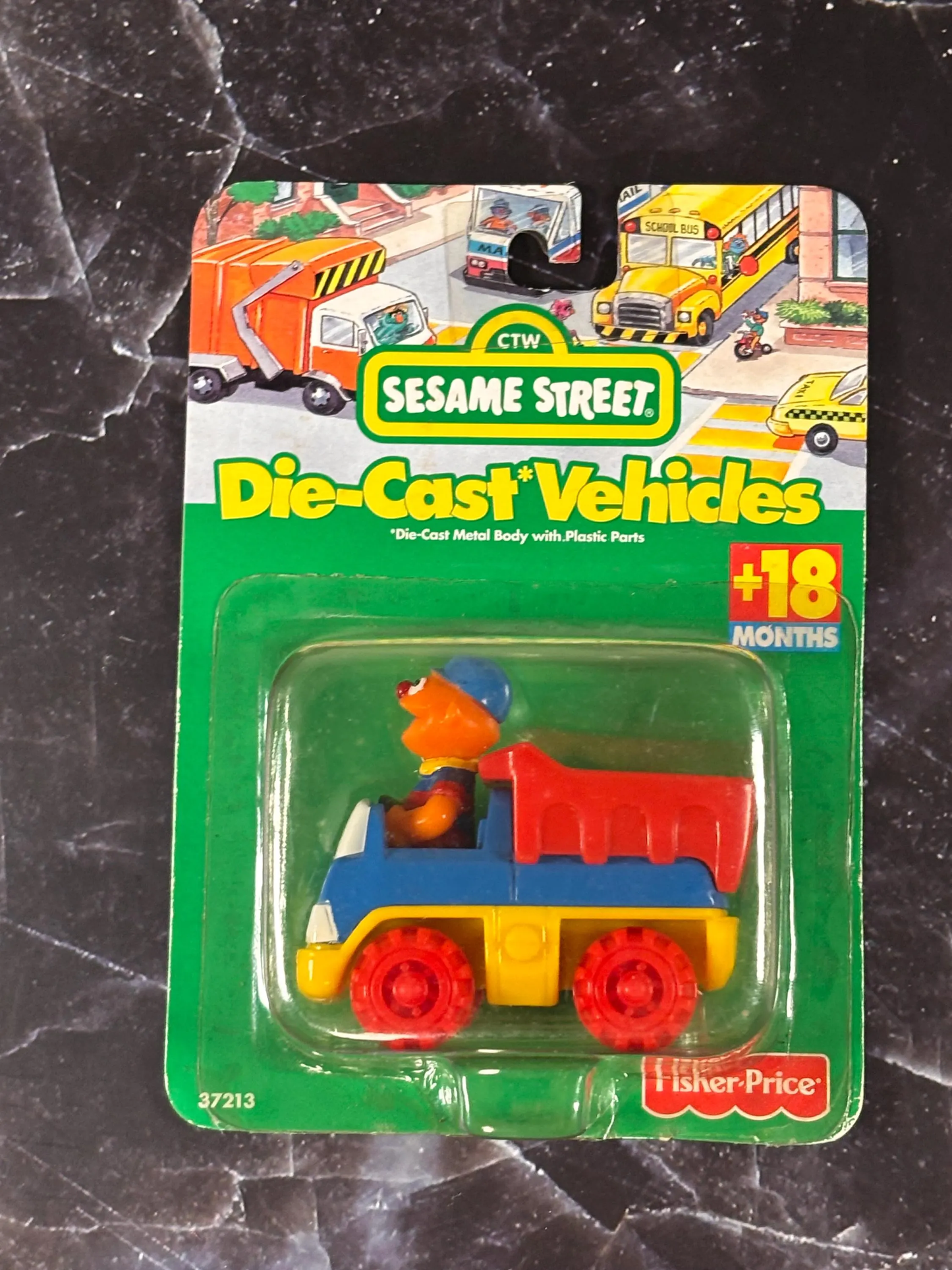 1998 Fisher Price Tyco Sesame Street Diecast Vehicles Car New Ernie Dump Truck