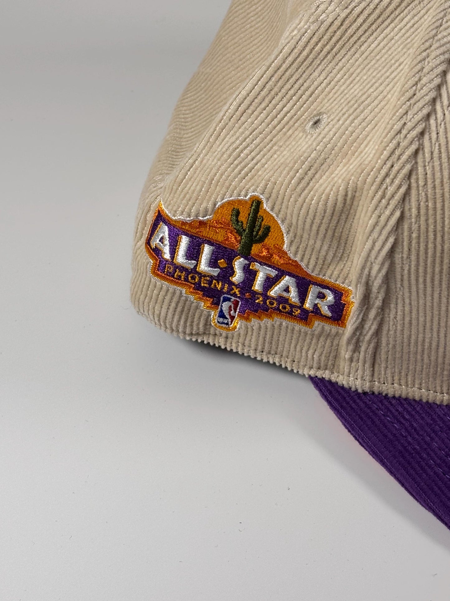 Mitchell & Ness 2009 NBA All Star Cream Phoenix Suns Cord Fitted Hat New 7 3/8