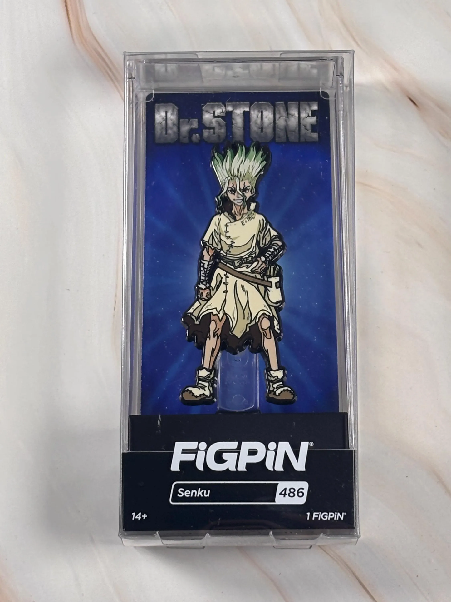 FiGPiN Dr Stone Senku #486 Collectible New Collectible Enamel Pin