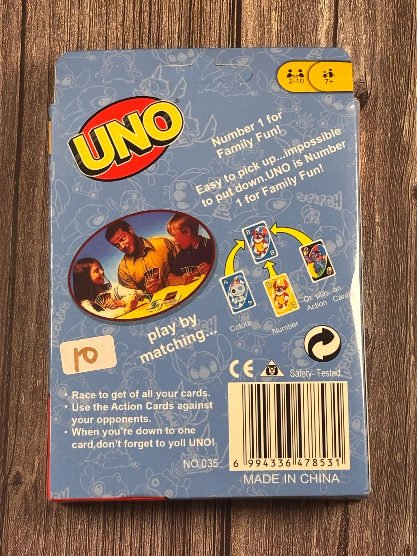 UNO Disney’s Lilo and Stitch Card Game for Kids, Adults & Family New Mattel