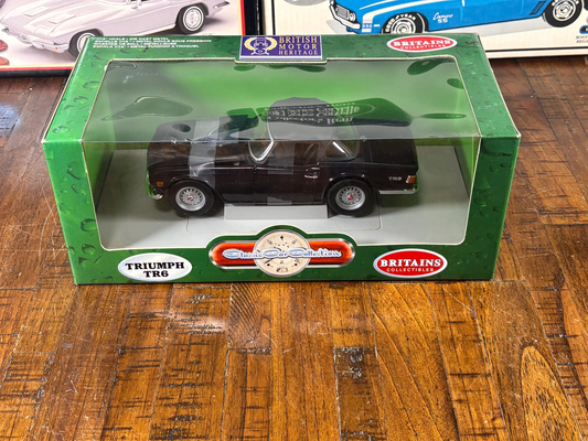 ERTL Britains Collectibles Triumph TR6 1/18 Black Classic Car 1:18 Diecast New