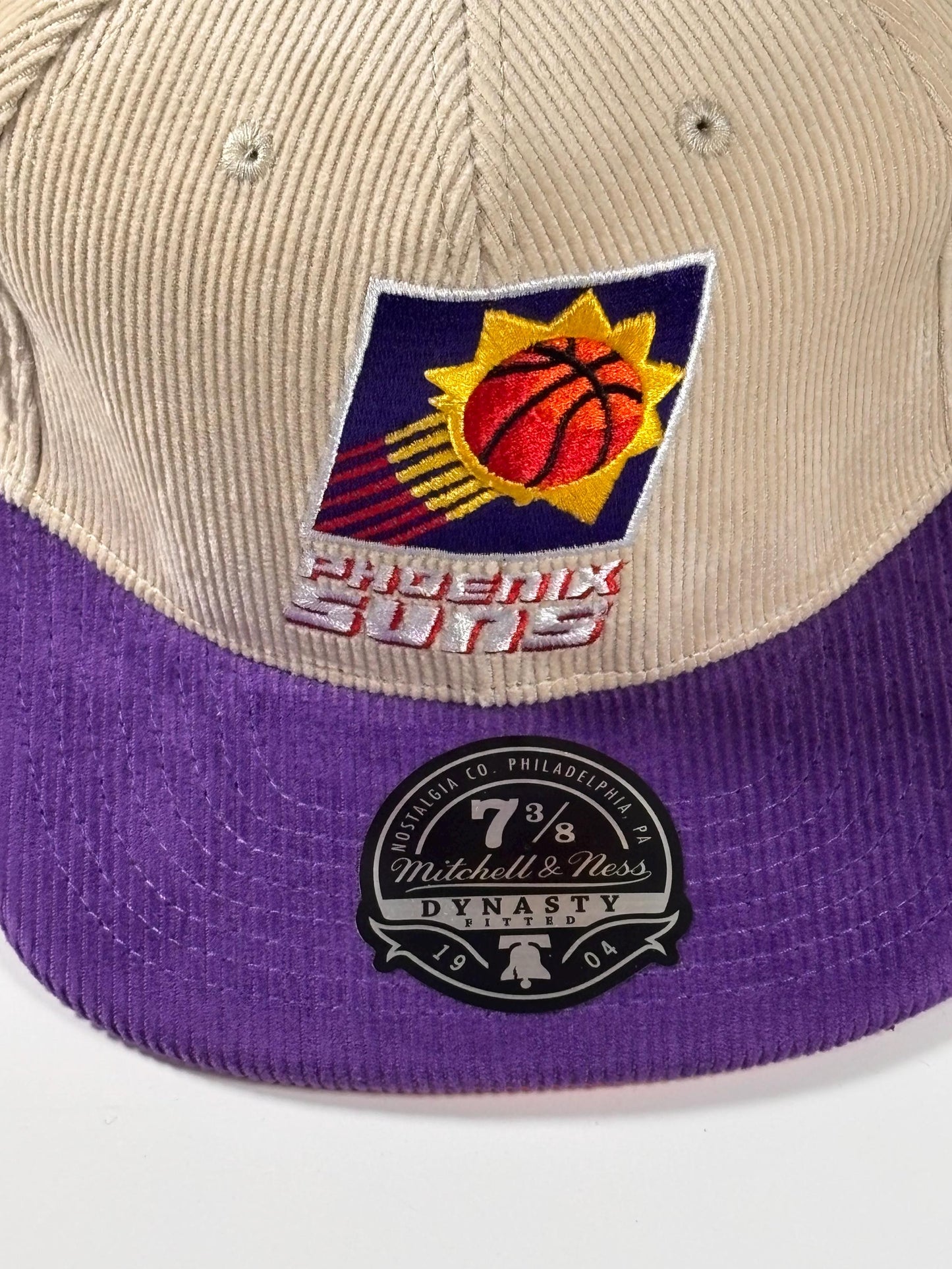 Mitchell & Ness 2009 NBA All Star Cream Phoenix Suns Cord Fitted Hat New 7 3/8