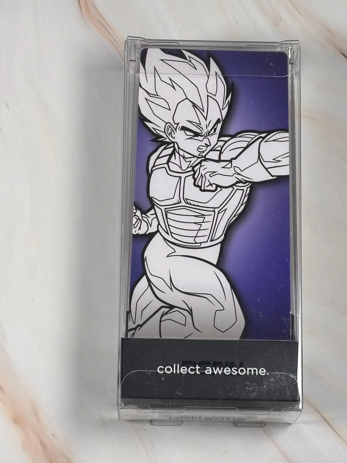 FiGPiN Vegeta SDCC 2022 EVEND Dragonball Z Black White 863 LE  New Collectible Enamel Pin