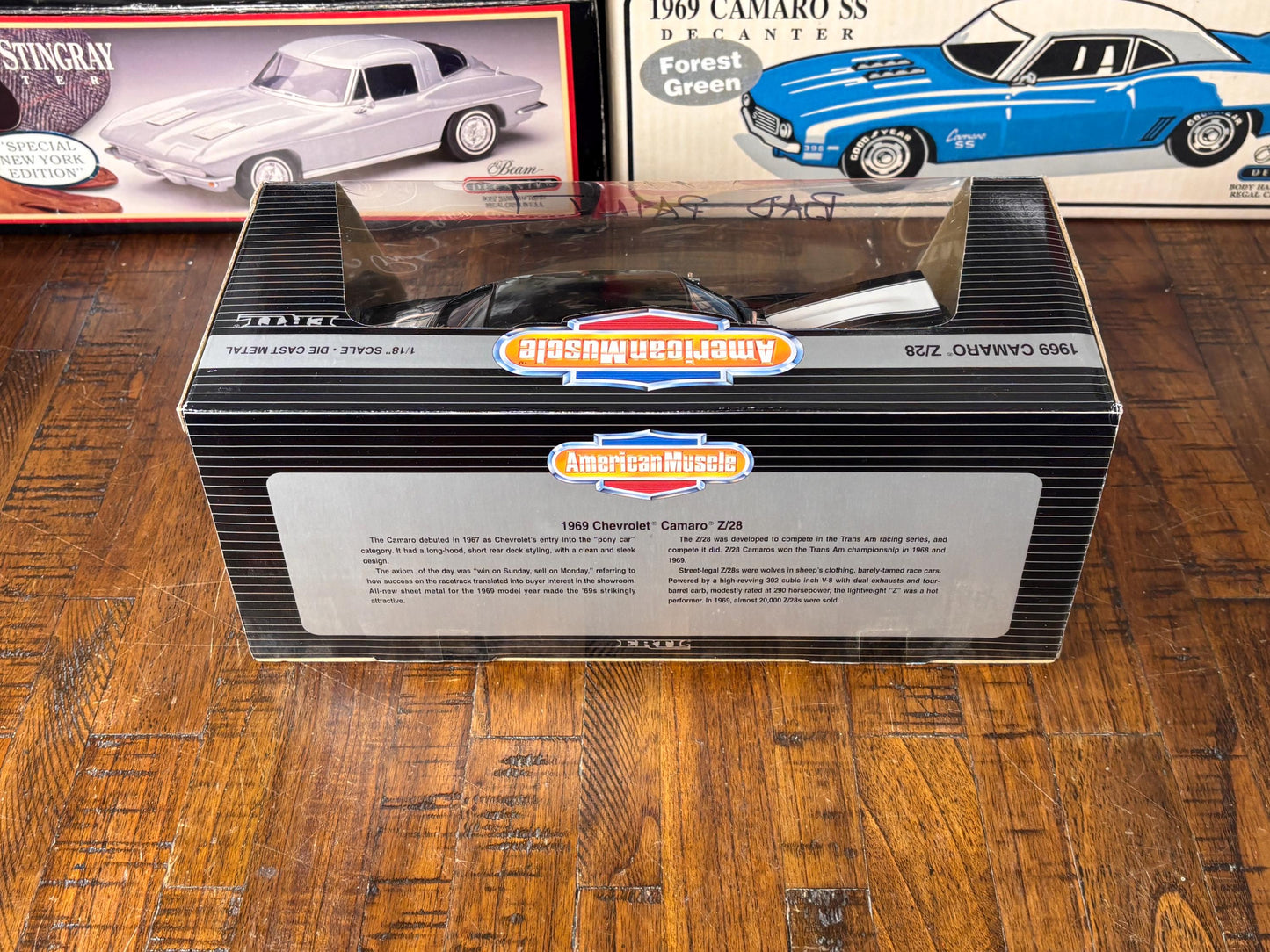 ERTL American Muscle '69 Black Chevy Camaro Z/28 1/18 Scale Die Cast Metal Car
