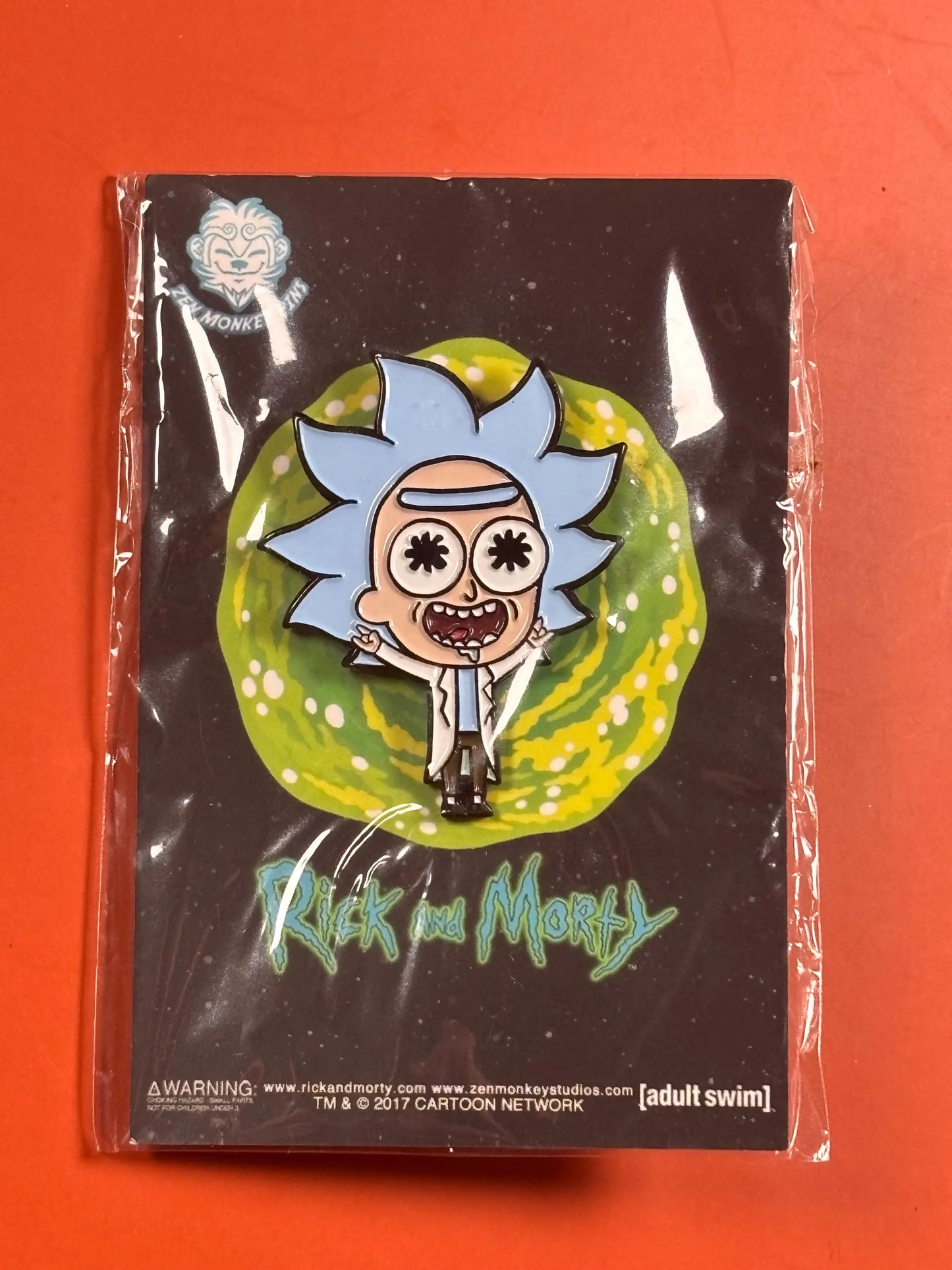 Rick & Morty Enamel Tiny Rick Adult Swim Cartoon Network 2017 Zen Monkey Pins