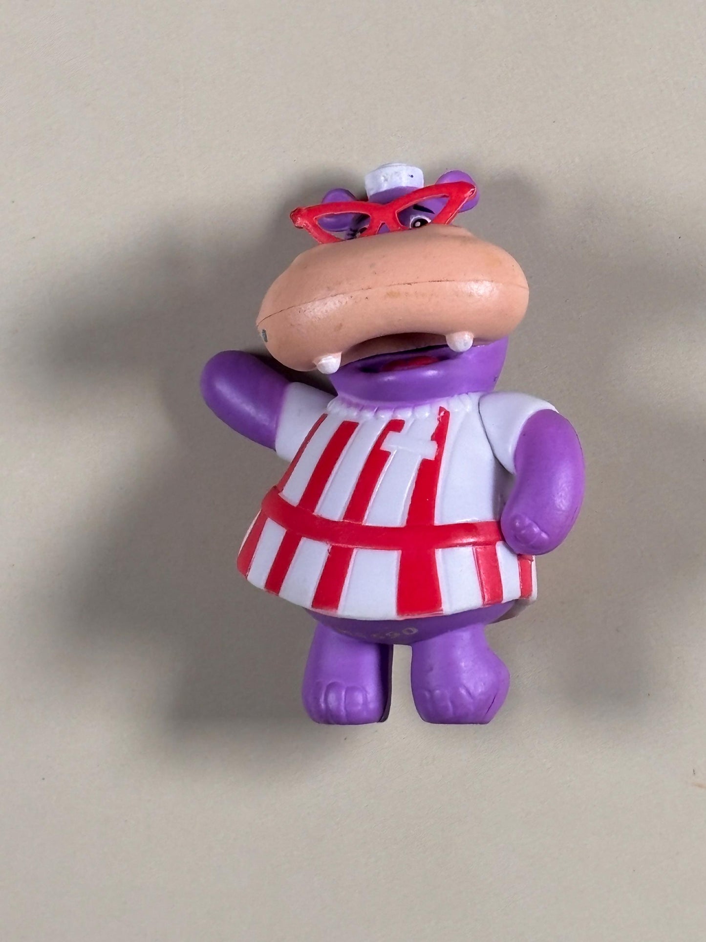 Disney Doc McStuffins Hallie Purple Hippo 2" Figure Cake Topper Toy Just Play