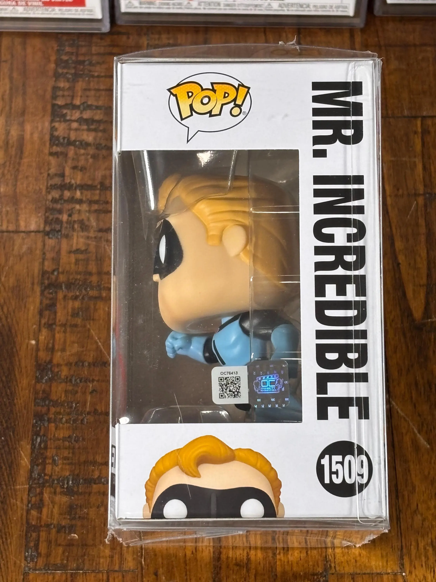 Funko Pop! The Incredibles Mr. Incredible #1509 Signed Jeff Bergman Vinyl COA