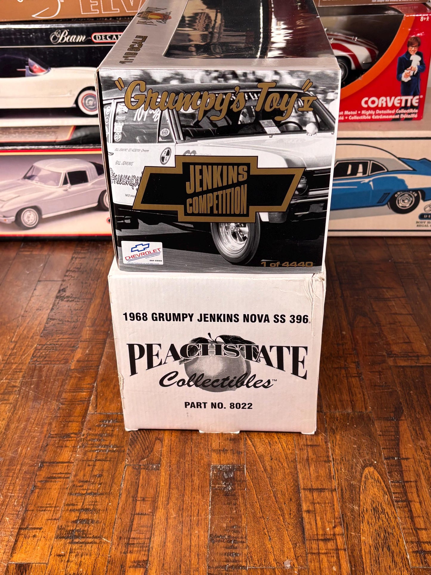 GMP Peachstate Collectibles 1:18 1968 Bill “Grumpy” Jenkins Chevrolet Nova SS 396 New