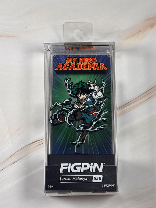 FiGPiN My Hero Academia MHA Izuku Midoriya #559 Funimation New Collectible Enamel Pin