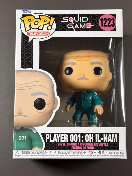 Funko POP Vinyl - Television - Squid Game - Player 001 Oh Il Nam #1223 New Vinyl