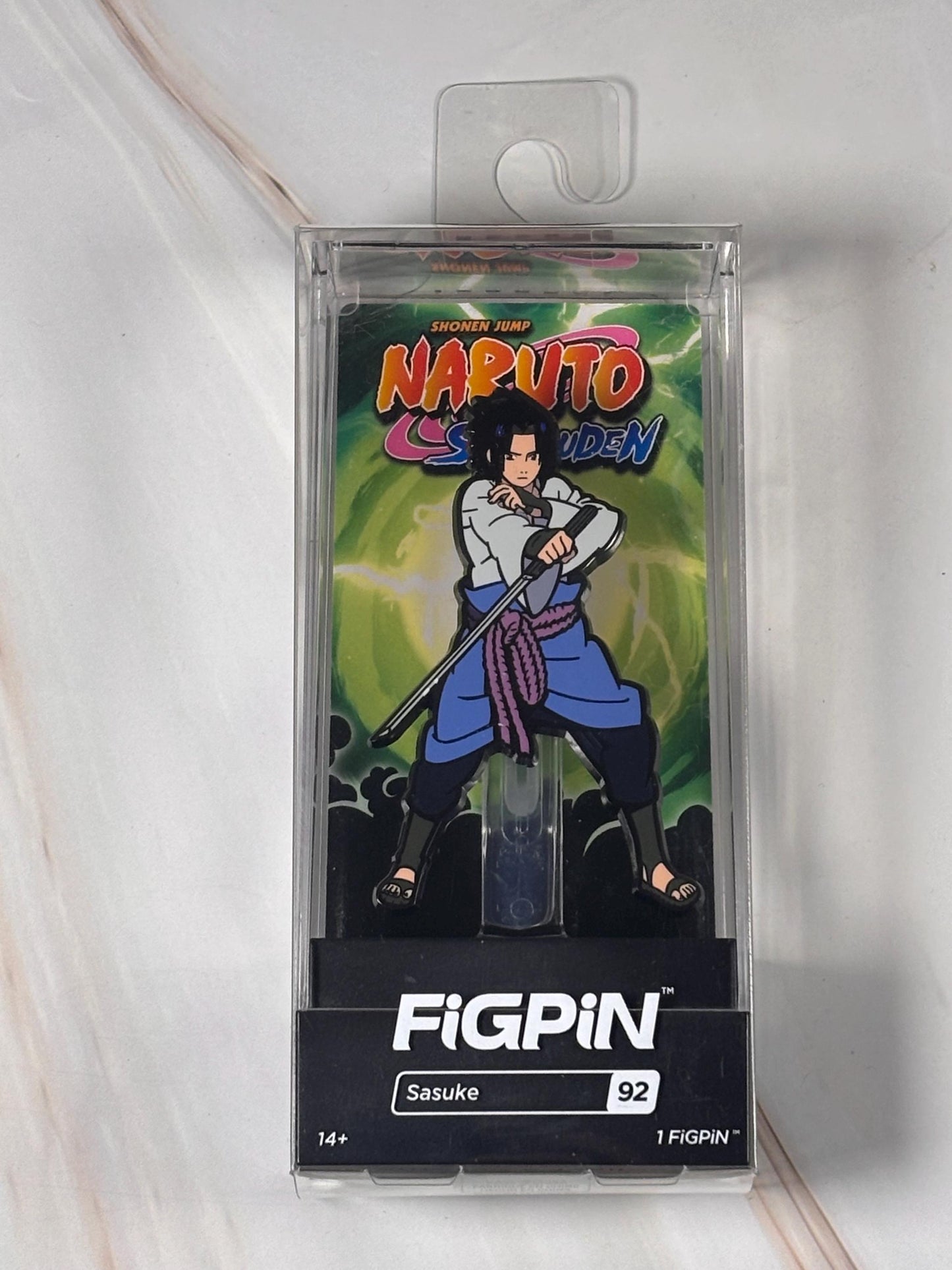 FiGPiN Classic: Naruto Shippuden Sasuke Uchiha #92 New Collectible Enamel Pin