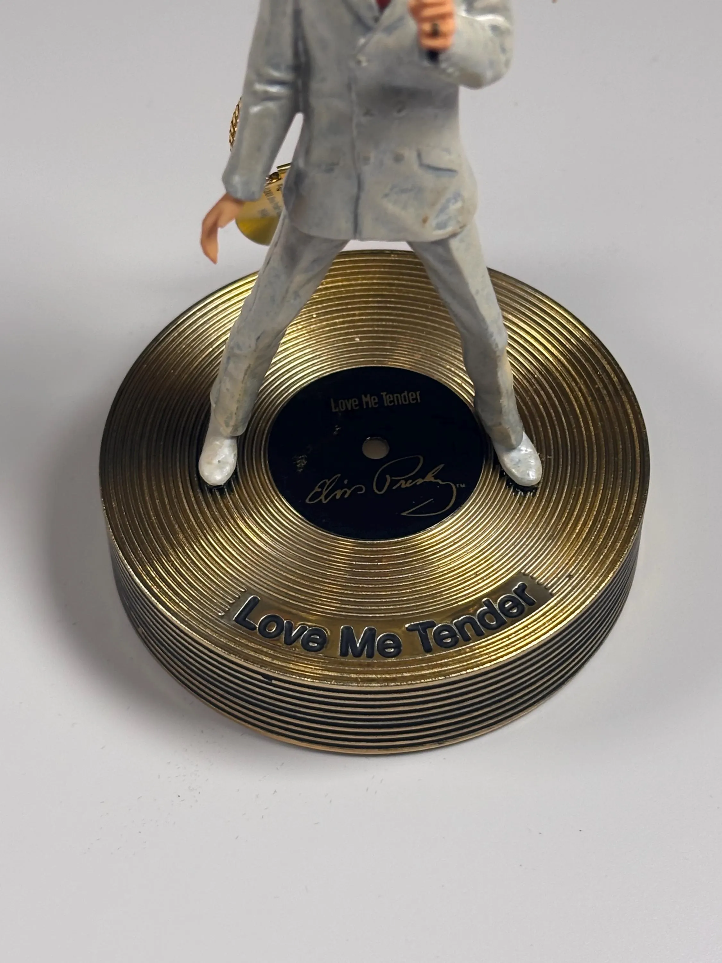 Bradford Editions Elvis Solid Gold Christmas Ornament Collection Love Me Tender