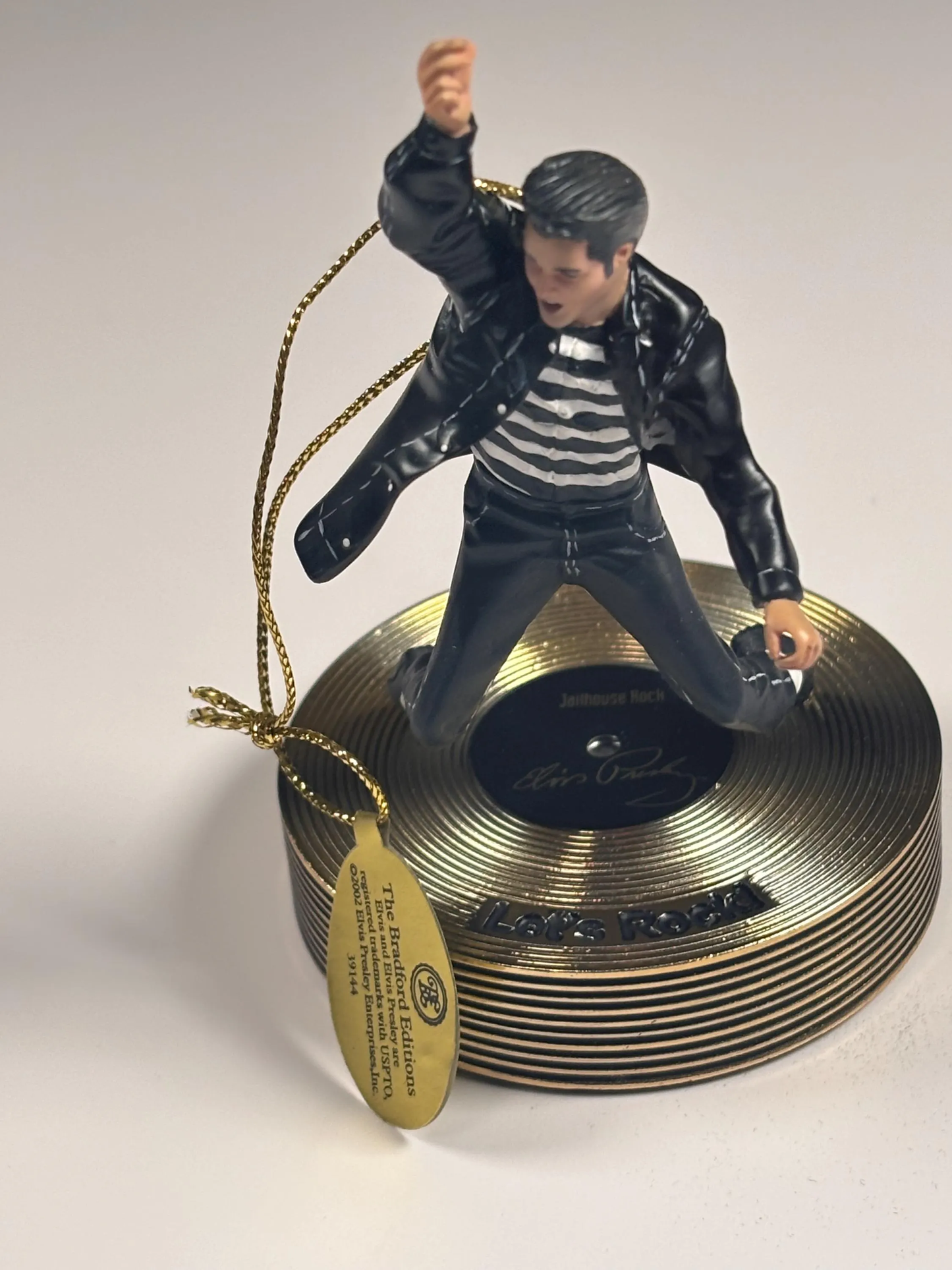 Bradford Editions Elvis Solid Gold Christmas Ornament Collection Lets Rock