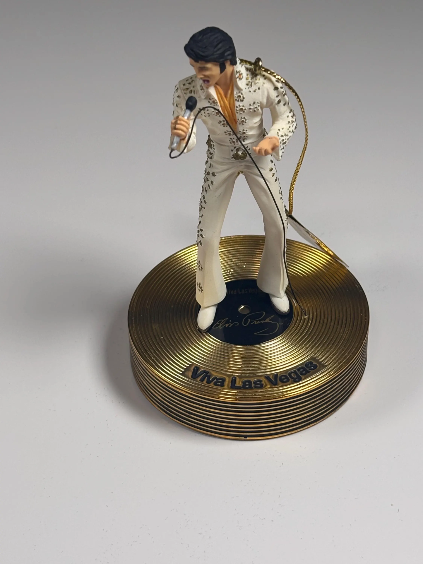 Bradford Editions Elvis Solid Gold Christmas Ornament Collection Viva Las Vegas