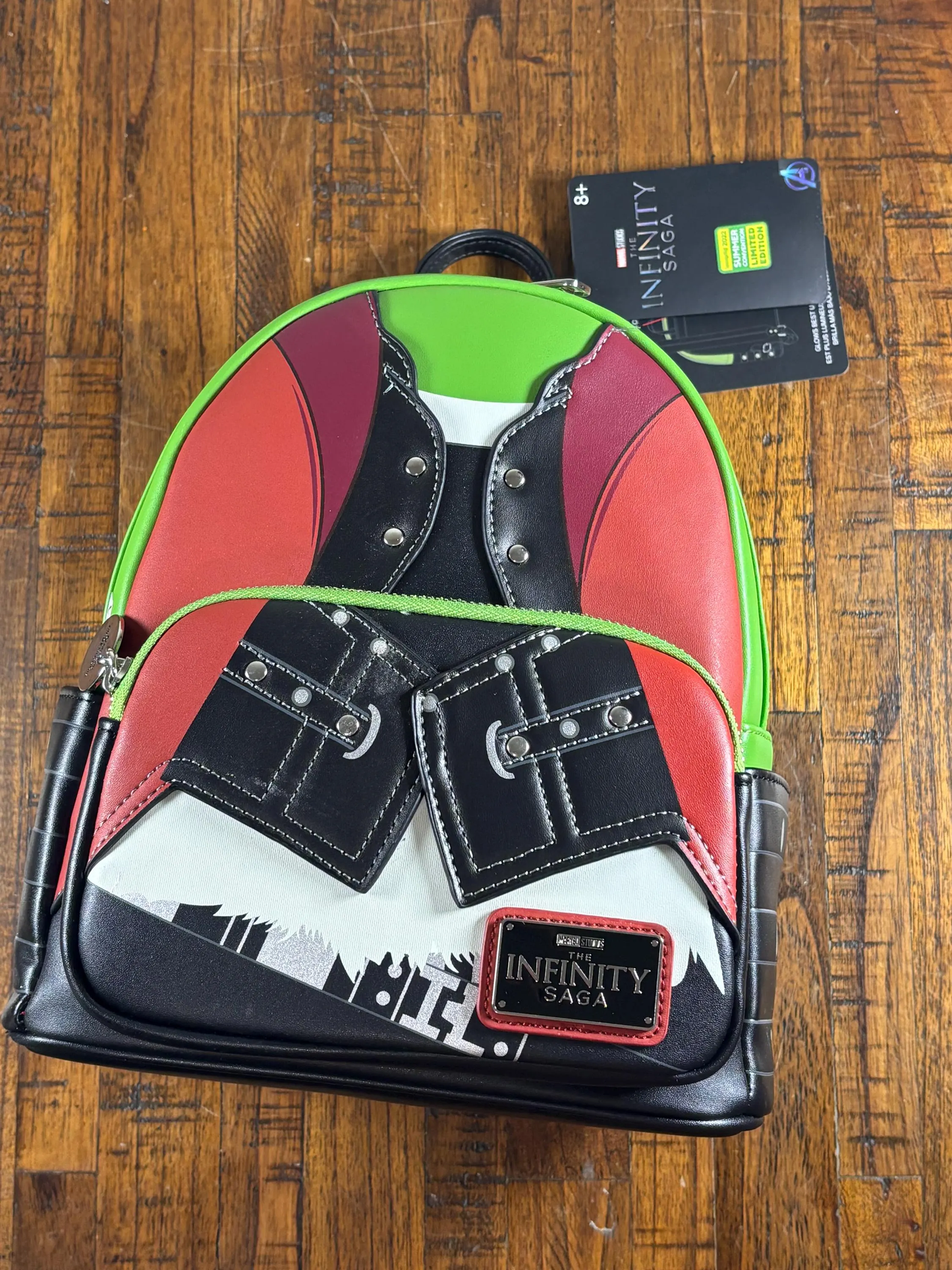 Loungefly Marvel Studios Infinity Saga Guardians of the Galaxy Gamora 2022 Summer Exclusive Glows GITD Cosplay Mini Backpack