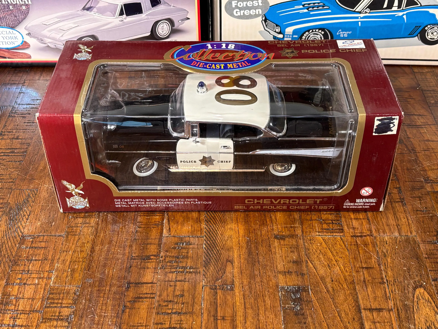 Road Legends 1958 Cadillac EL Dorado Seville Police Chief Diecast Car 1:18 New