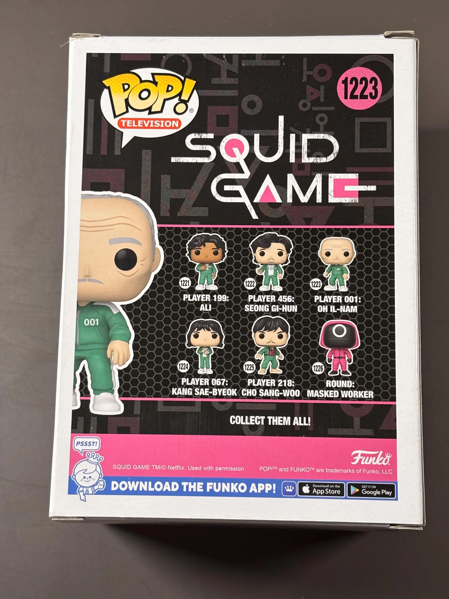 Funko POP Vinyl - Television - Squid Game - Player 001 Oh Il Nam #1223 New Vinyl