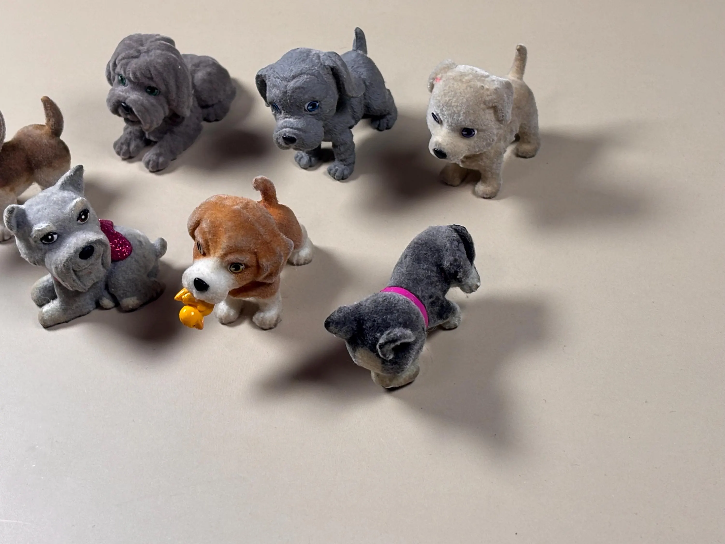 Lot of 7 Collectable Vintage Rare MEG 1990's Puppy in my Pocket