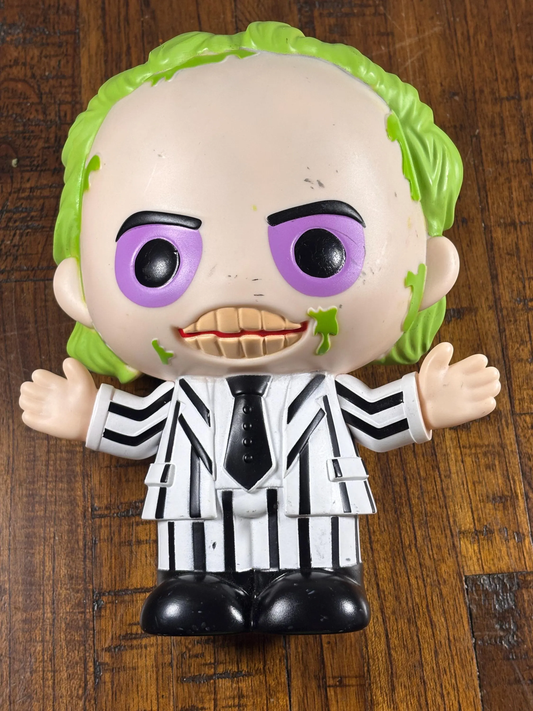 Monogram Cute 9" Beetle Juice Halloween Coin Bust Bank Figural Bank Beetlejuice New PVC (Copy)