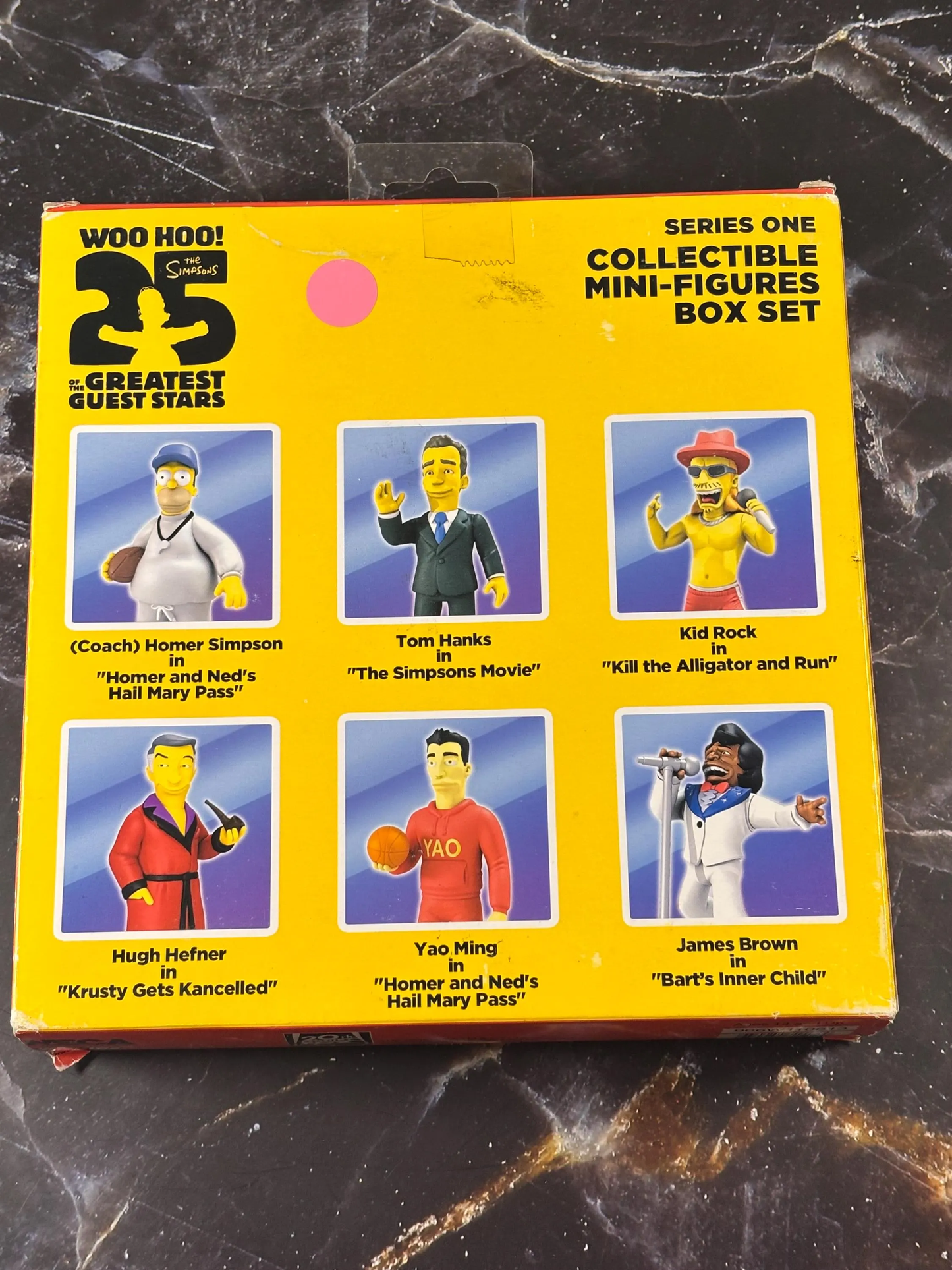 Simpsons 25th Anniversary 2.5" Box Set Greatest Guest Stars 6-Pack Mini Action Figure New