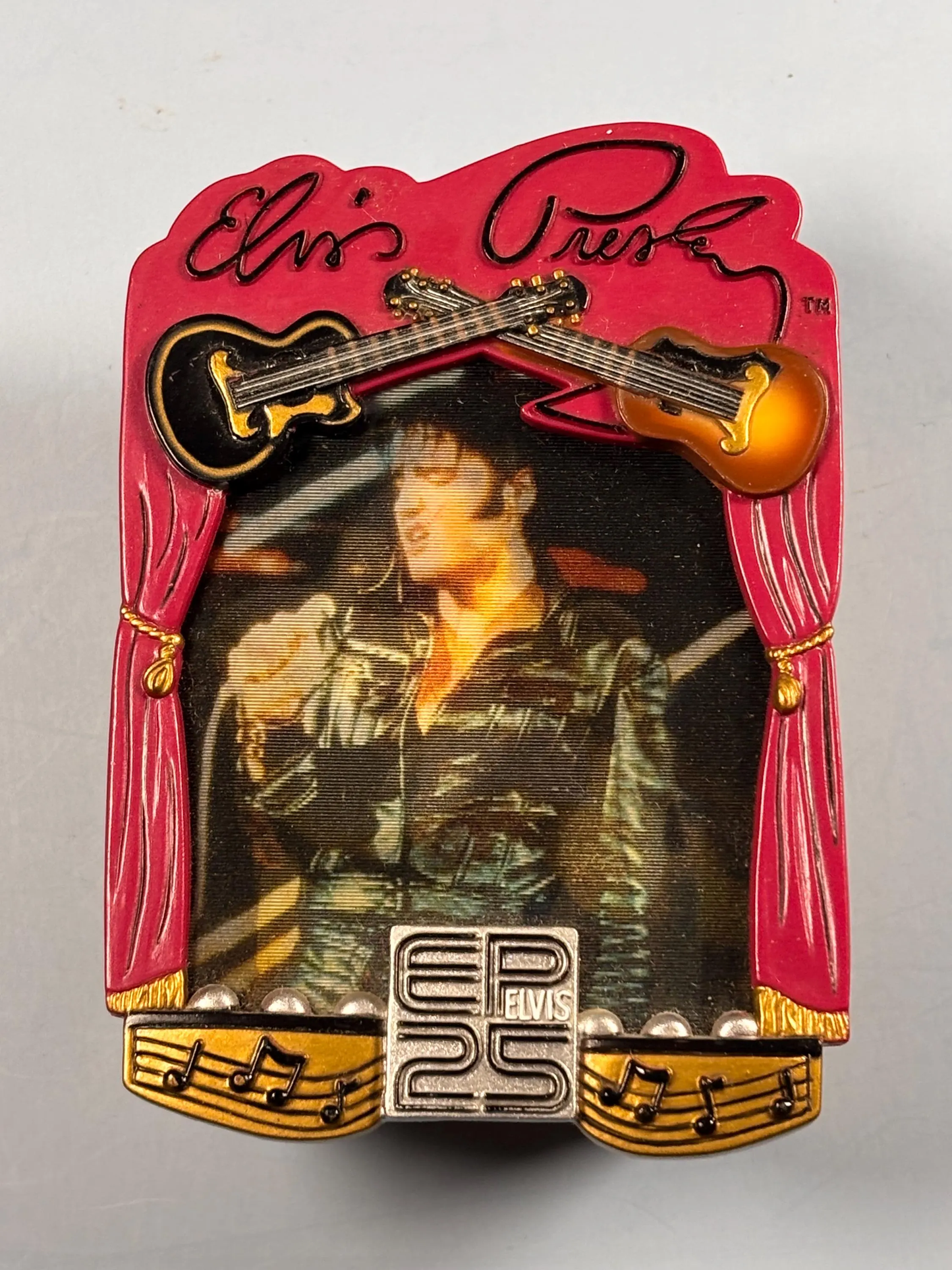 Vtg 2003 American Greetings Elvis Presley Ornament Musical Plays Burning Love