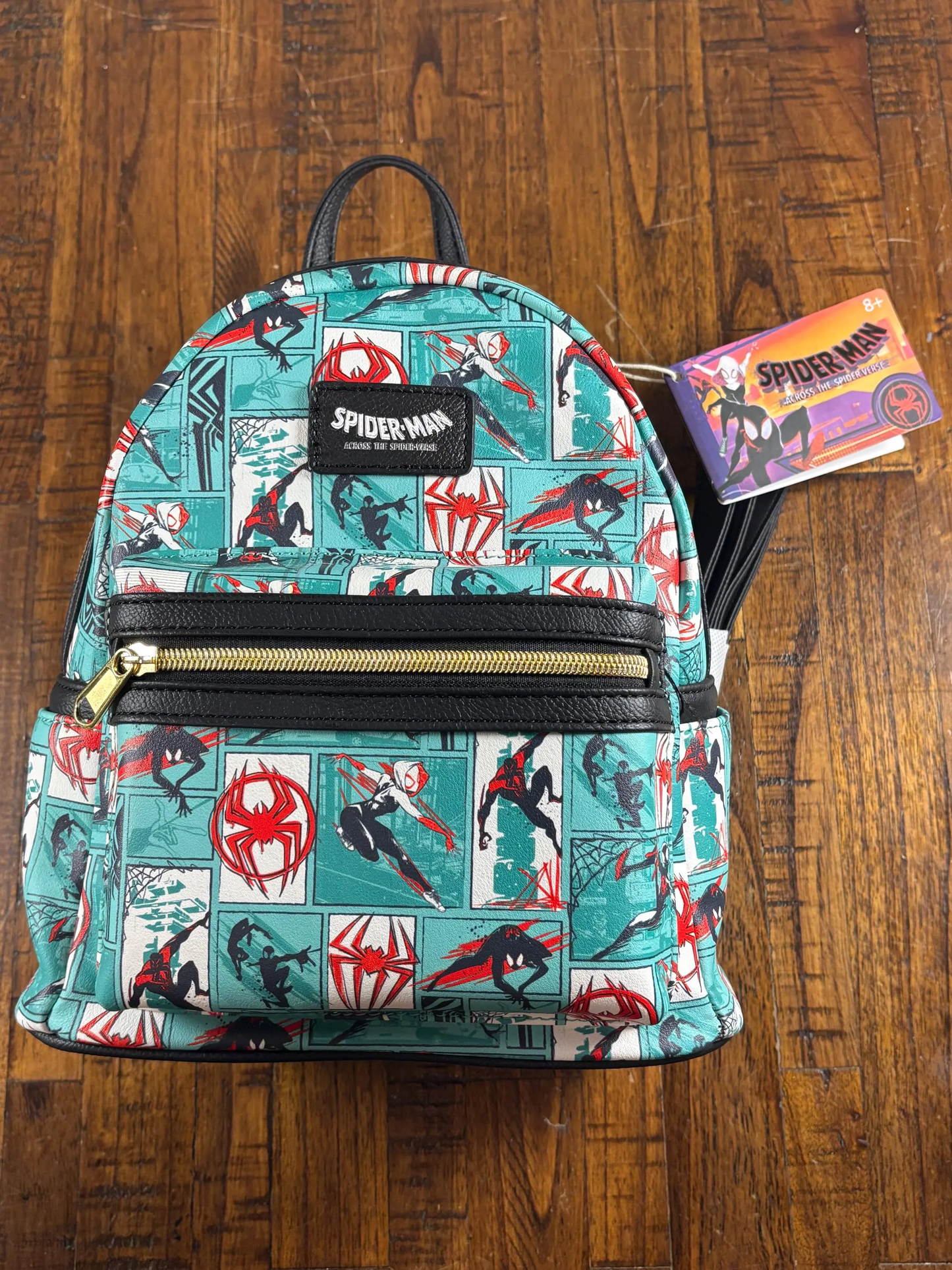 Disney Loungefly Marvel Spider-Man Across the Spider-Verse Comic Strip Mini-Backpack EE Entertainment Exclusive Limited Edition New NWT