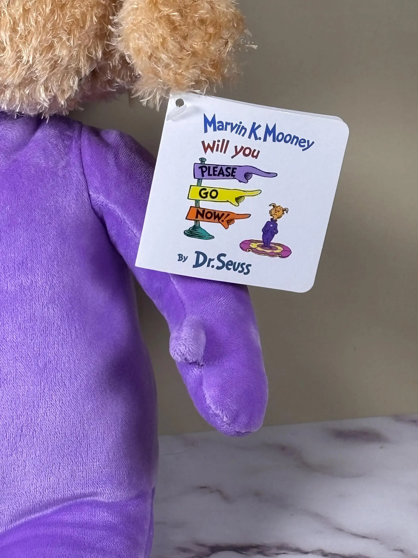New Kohls Cares Dr Seuss Marvin K Mooney Please Go Now Plush 17" Stuffed Animal