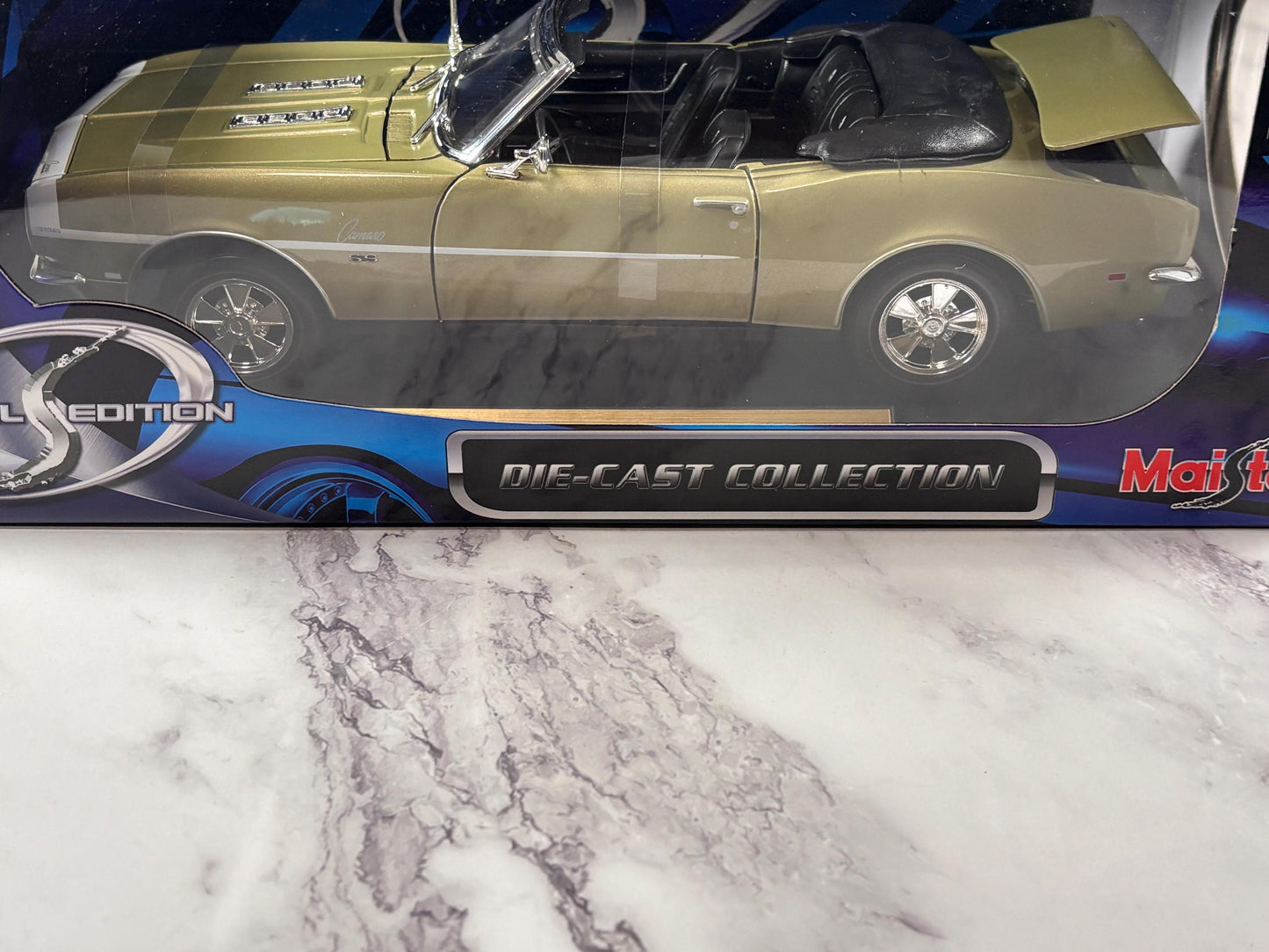 Maisto 1:18 DieCast Green 1968 Chevrolet Chevy Camaro RS/SS 396 Convertible New