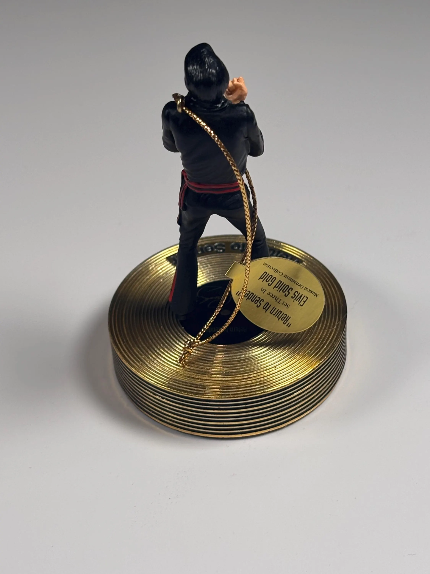 Bradford Editions Elvis Solid Gold Christmas Ornament Collection Return to Sender