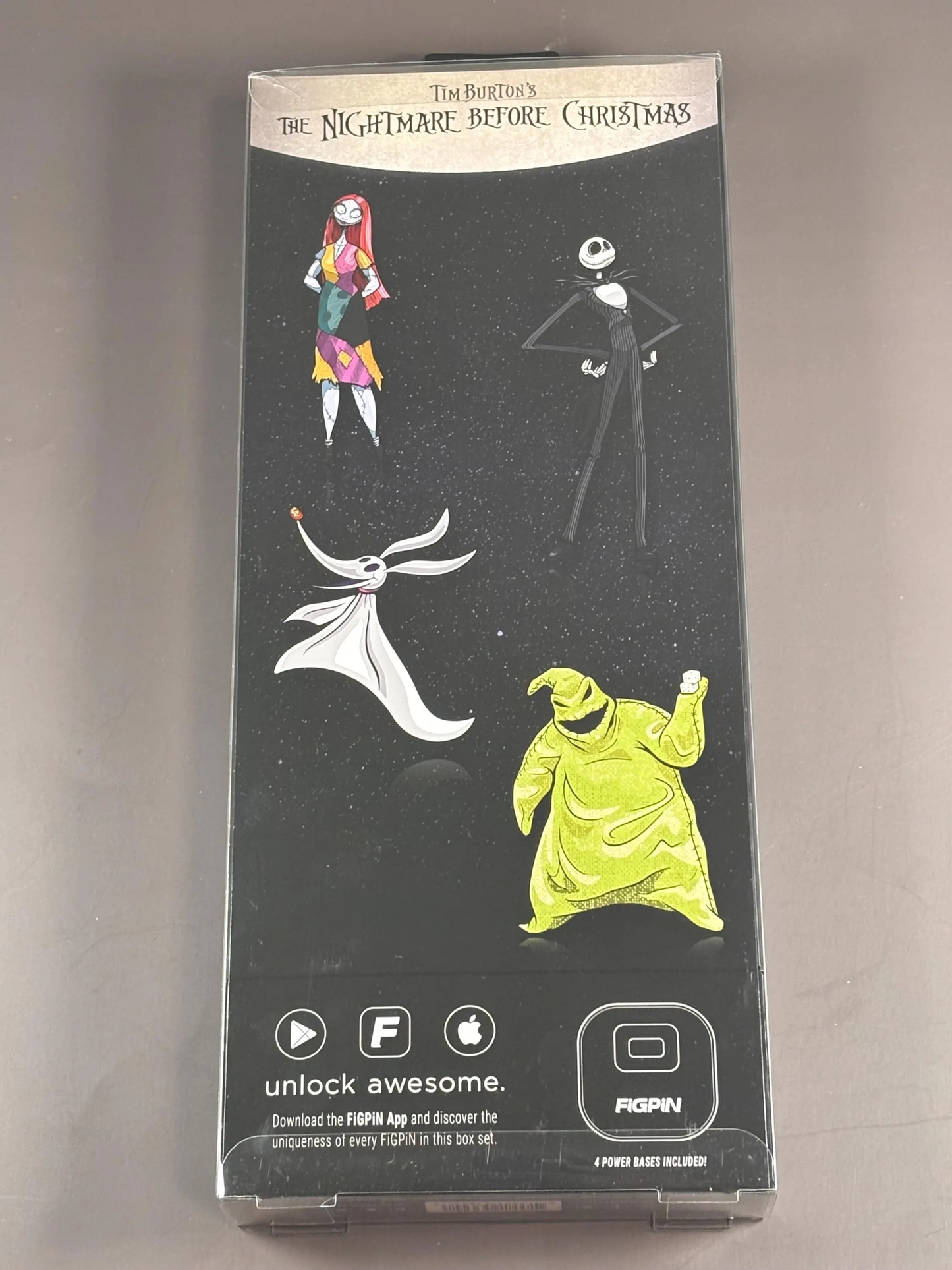 FiGPiN Nightmare Before Christmas Set Jack Sally Zero Oogie Boogie Exclusive New