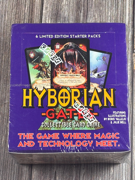 Hyborian Gates Collectible Card Game New Sealed Box 6 Limited Edition Starter Packs