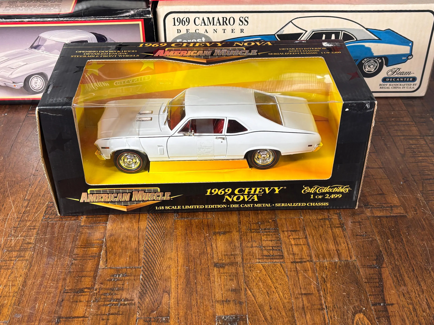 Ertl Collectibles American Muscle 1969 69 White Chevrolet Chevy Nova 1/2,499 New