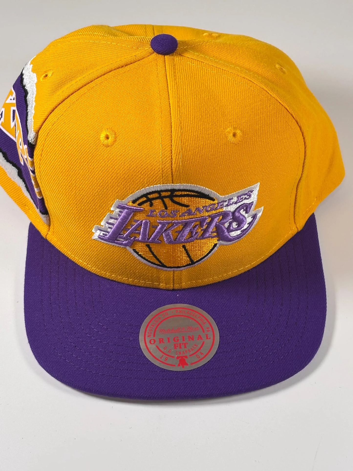 Mitchell & Ness LA Los Angeles Lakers Gold Purple Fitted Hat Cap 7 3/8 New NBA (Copy) (Copy)