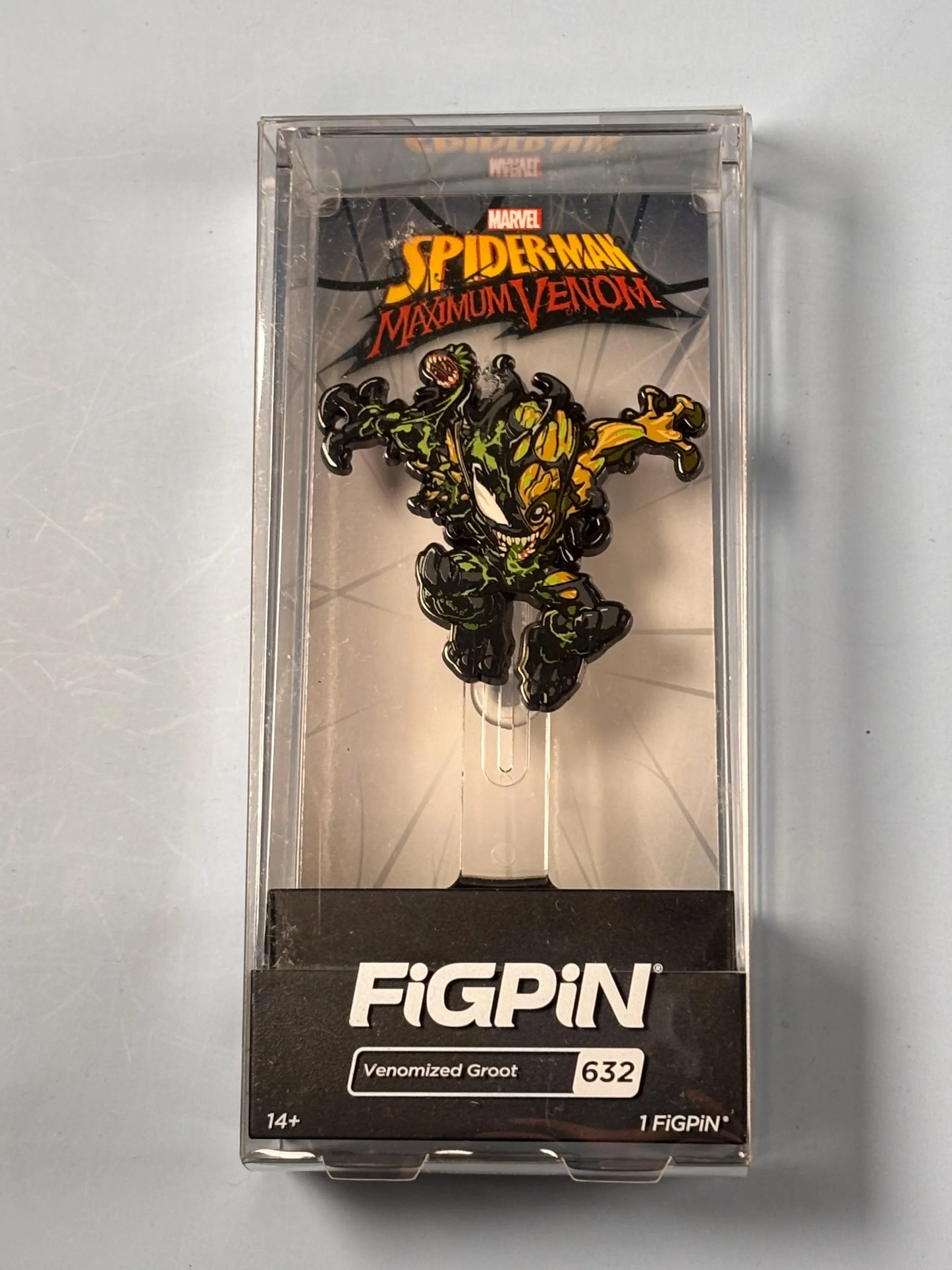 FiGPiN: Marvel Spider-Man Maximum Venom #632 Venomized Groot Collectible Pin New