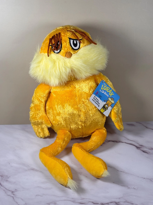 Kohls Cares Dr Seuss The Lorax Book Collector Plush 16” Stuffed Animal 2005 New