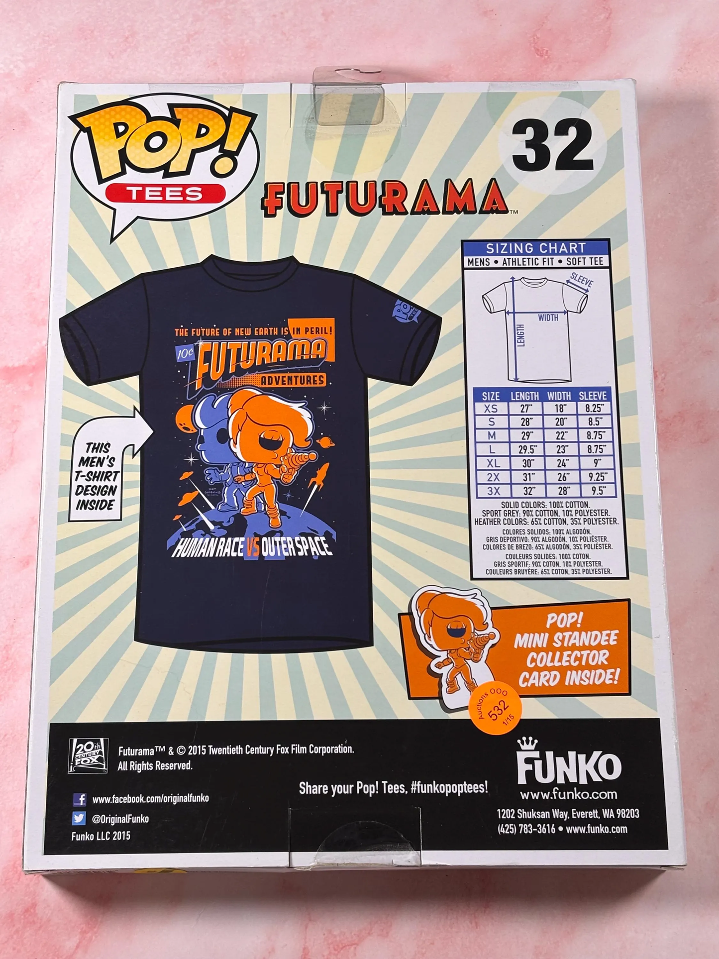 Futurama Fry & Leela Shirt Mens Black Funko Pop Tees Limited Edition Small S 32