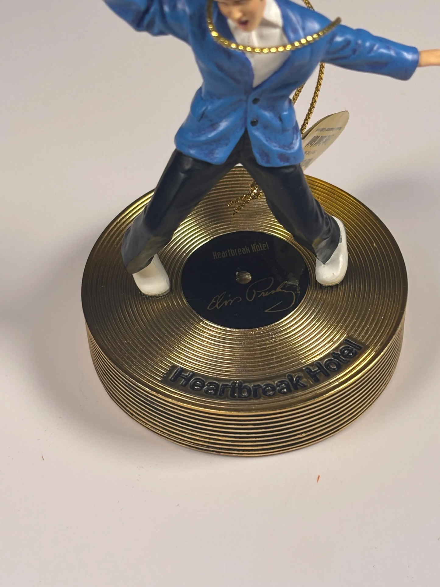 Bradford Editions Elvis Solid Gold Christmas Ornament Collection Heartbreak Hotel