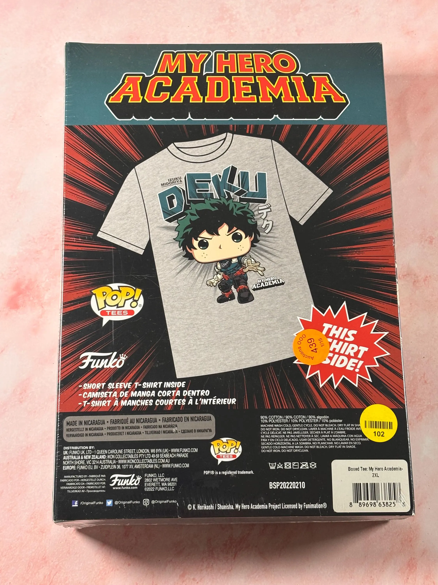 My Hero Academia Deku Anime Funko Pop! Tees T-Shirt New 3 Xtra Large 3XL