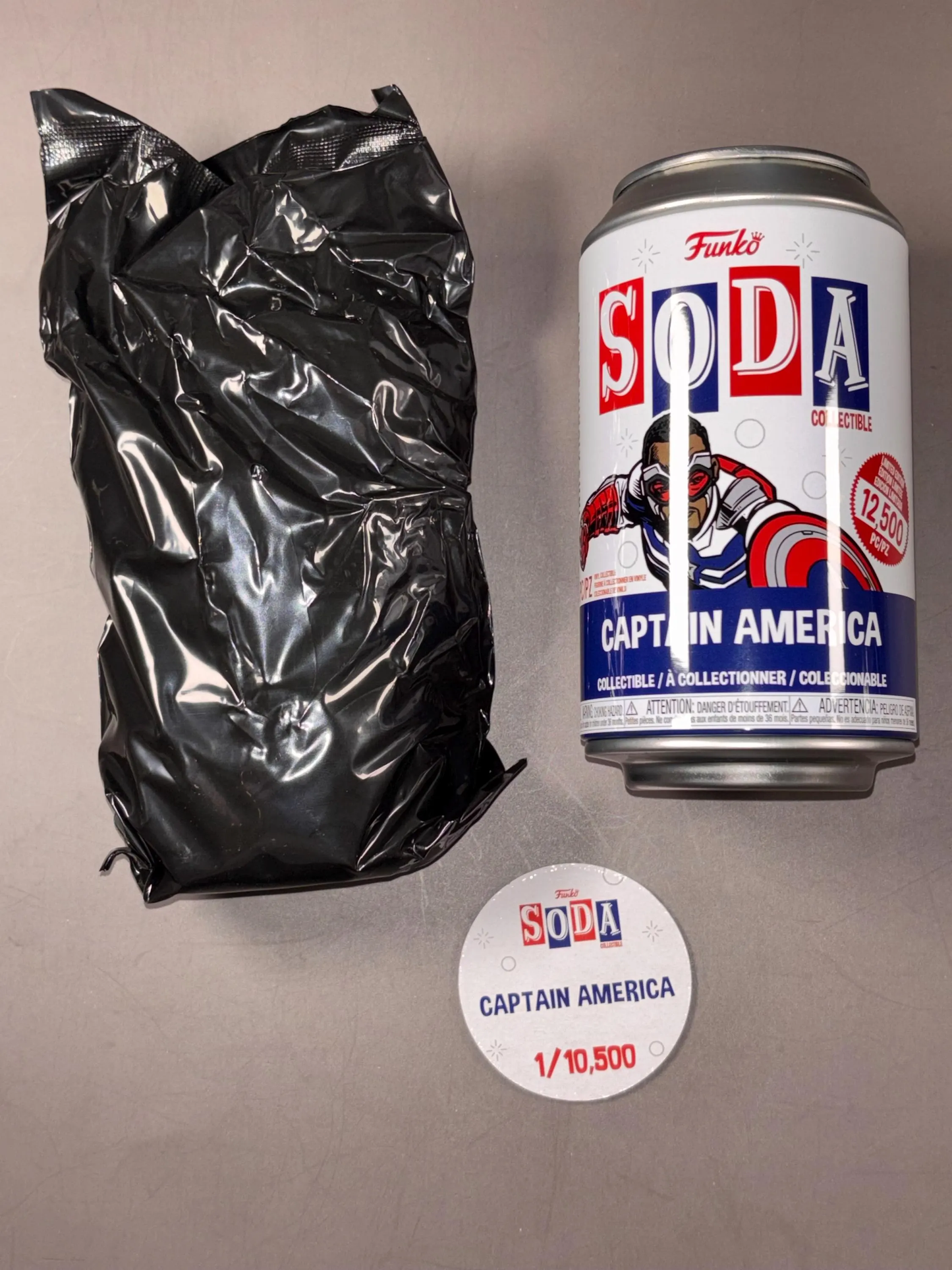 Funko Vinyl Soda: The Falcon Winter Soldier - Captain America 1/10,500 Common