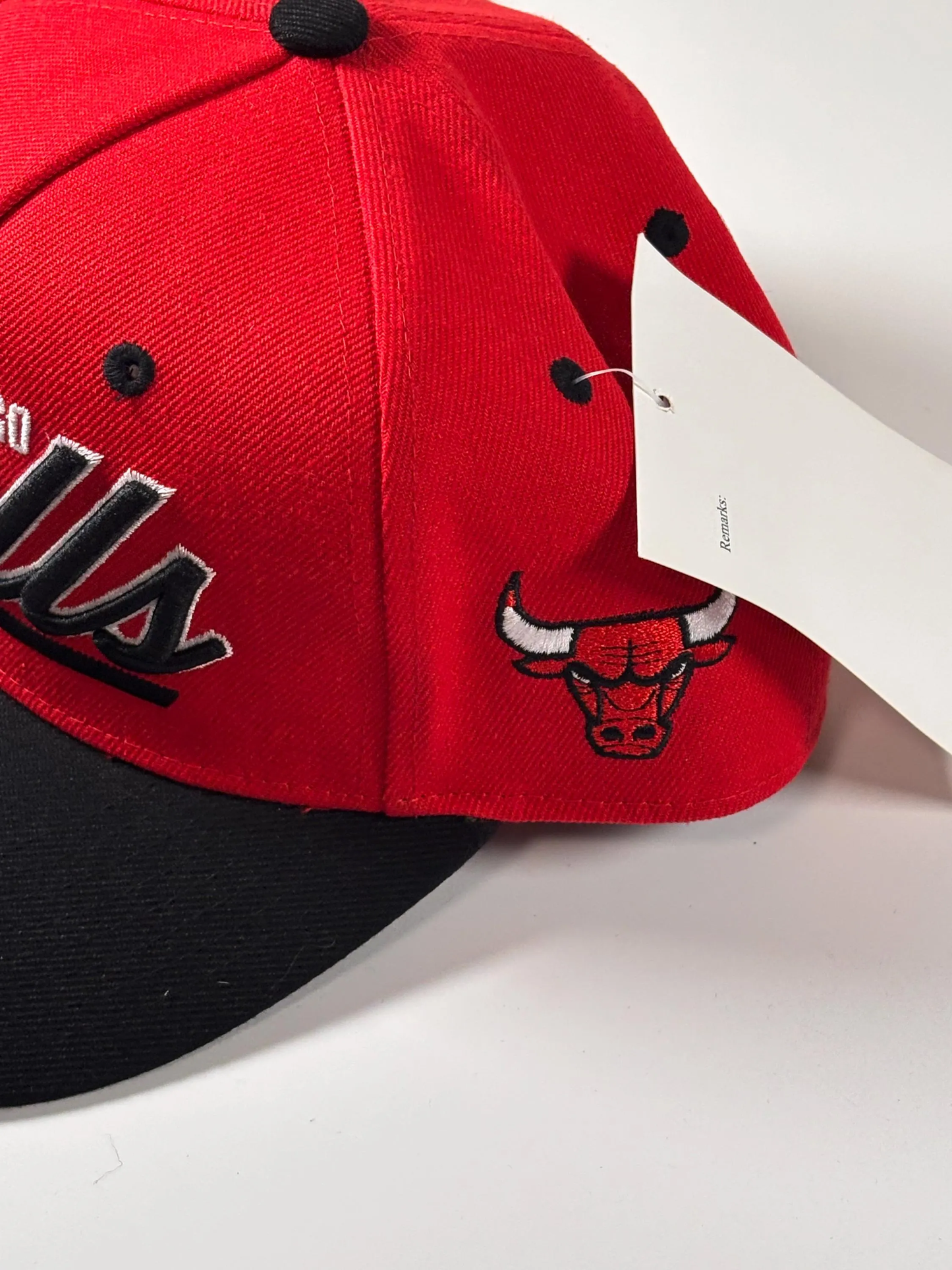 Mitchell & Ness Youth Kids Chicago Bulls Red Retro Precurved Snapback Hat New