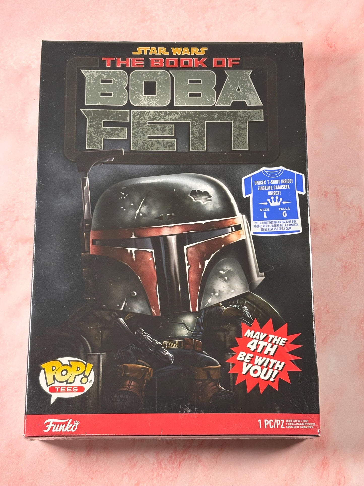 Funko Pop Tees Star Wars The Book Of Boba Fett Unisex Shirt size L Large