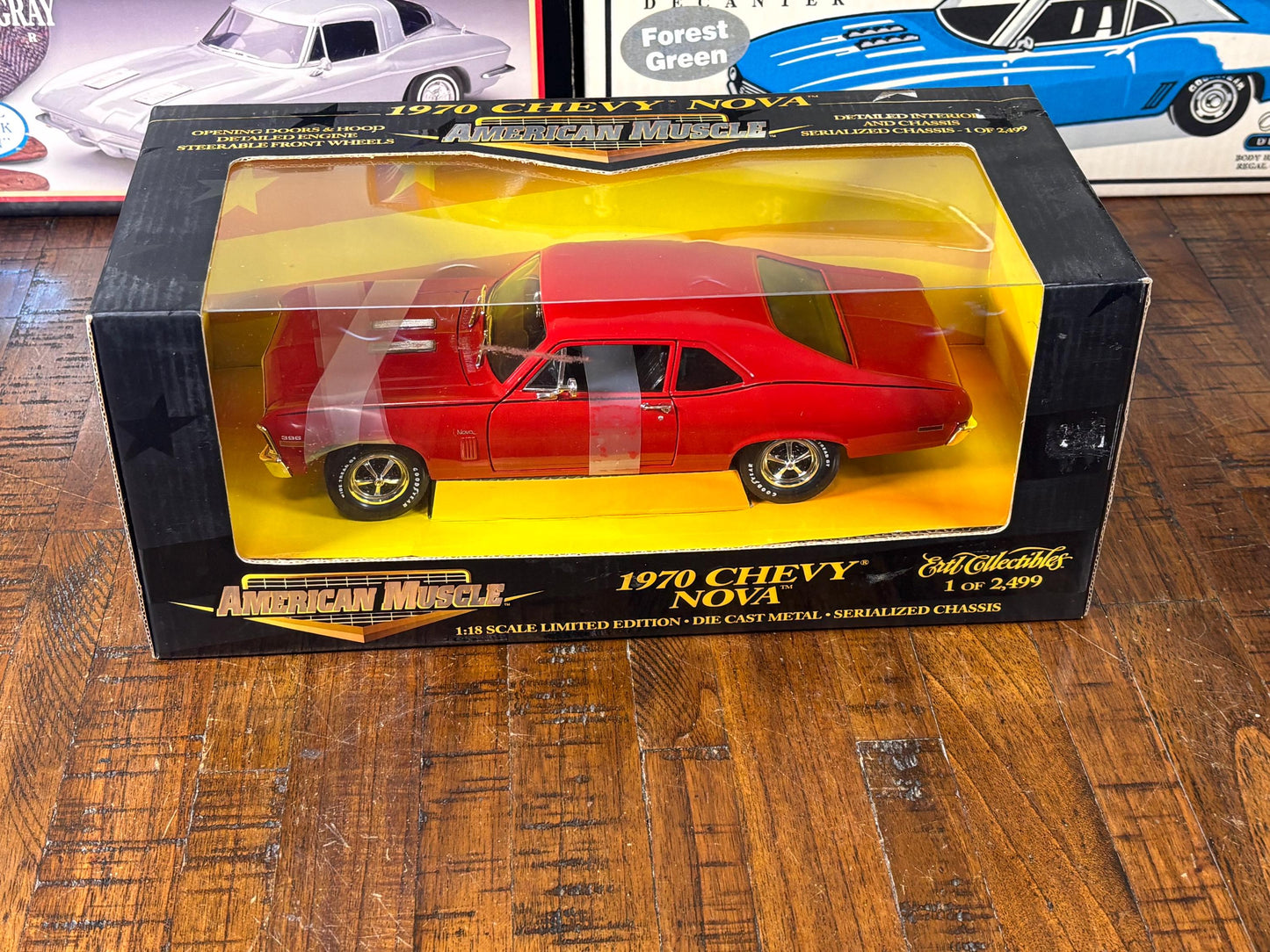 1:18 ERTL American Muscle 1970 Chevy Nova Red Limited Edition /2499 New Diecast