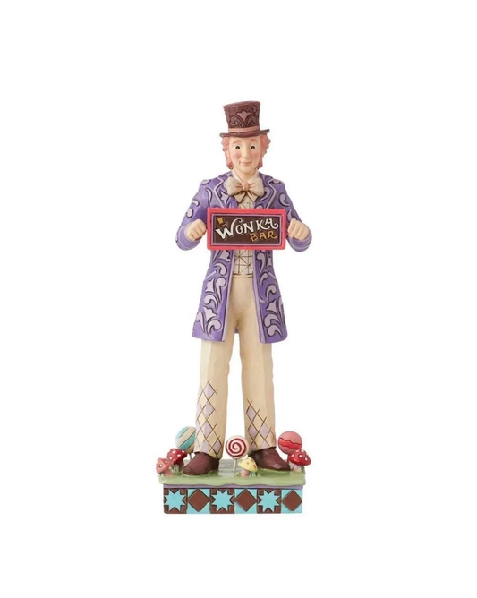 Jim Shore Willy Wonka Willy Wonka With Rotating Golden Ticket Figurine 6013720