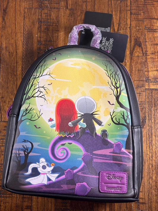 Loungefly Disney The Nightmare Before Christmas Jack & Sally Zero Doll Mini Backpack Kids Men Women NWT NEW 2024