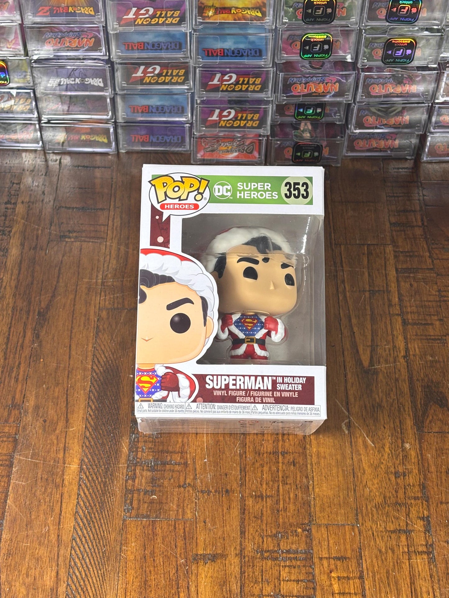 Funko Pop! Super Heros DC Universe Superman Holiday Sweater #353 New Vinyl Figure