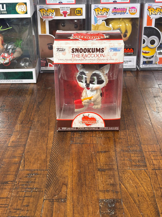 New Funko Pop Villainous Valentines Xoxo Snookums The Racoon Vynil Figure
