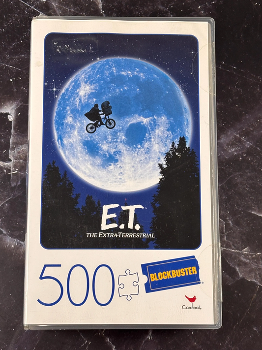 E.T. The Extra-Terrestrial Movie 500 Piece Puzzle Plastic Retro Blockbuster ET New