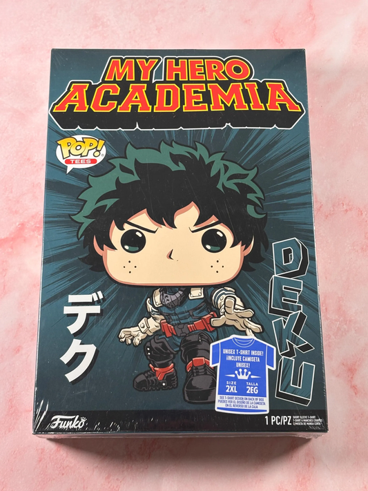 My Hero Academia Deku Anime Funko Pop! Tees T-Shirt New 2 Xtra Large 2XL